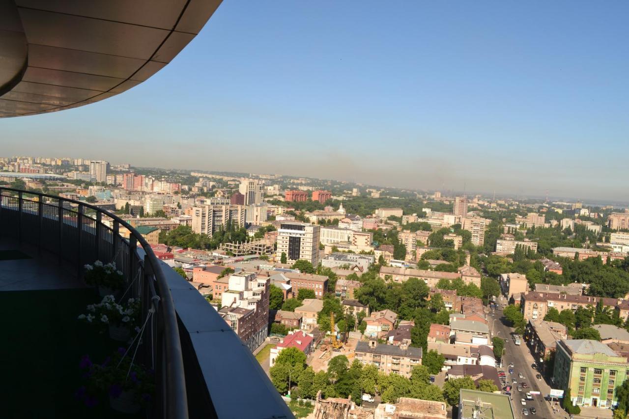 Skytech Most City Hotel 19 Floor Panoramic View Dnipro Exterior photo